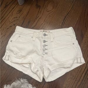Women's White Denim Shorts